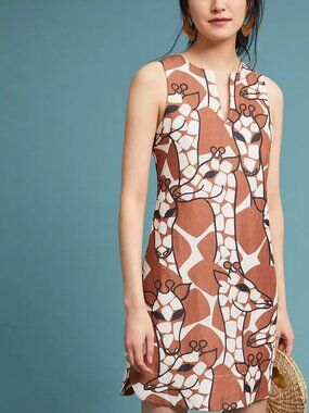Corey Lynn Calter x Anthropologie Giraffe Shift Dress